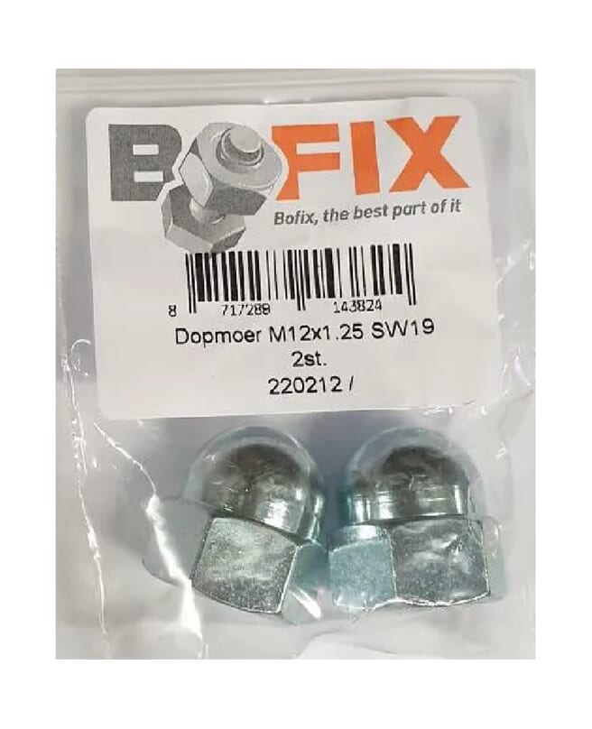Bofix Box Cap Nut M12 x 1.25 SW19 (2 Pieces) Bofix Box Cap Nut M12 x 1.25 SW19 (2 Pieces)
