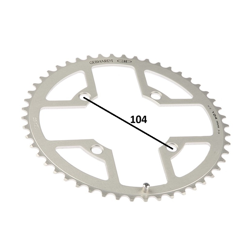 Gebhardt Chainring 44t 4 Bolt 9 Speed BCD 104