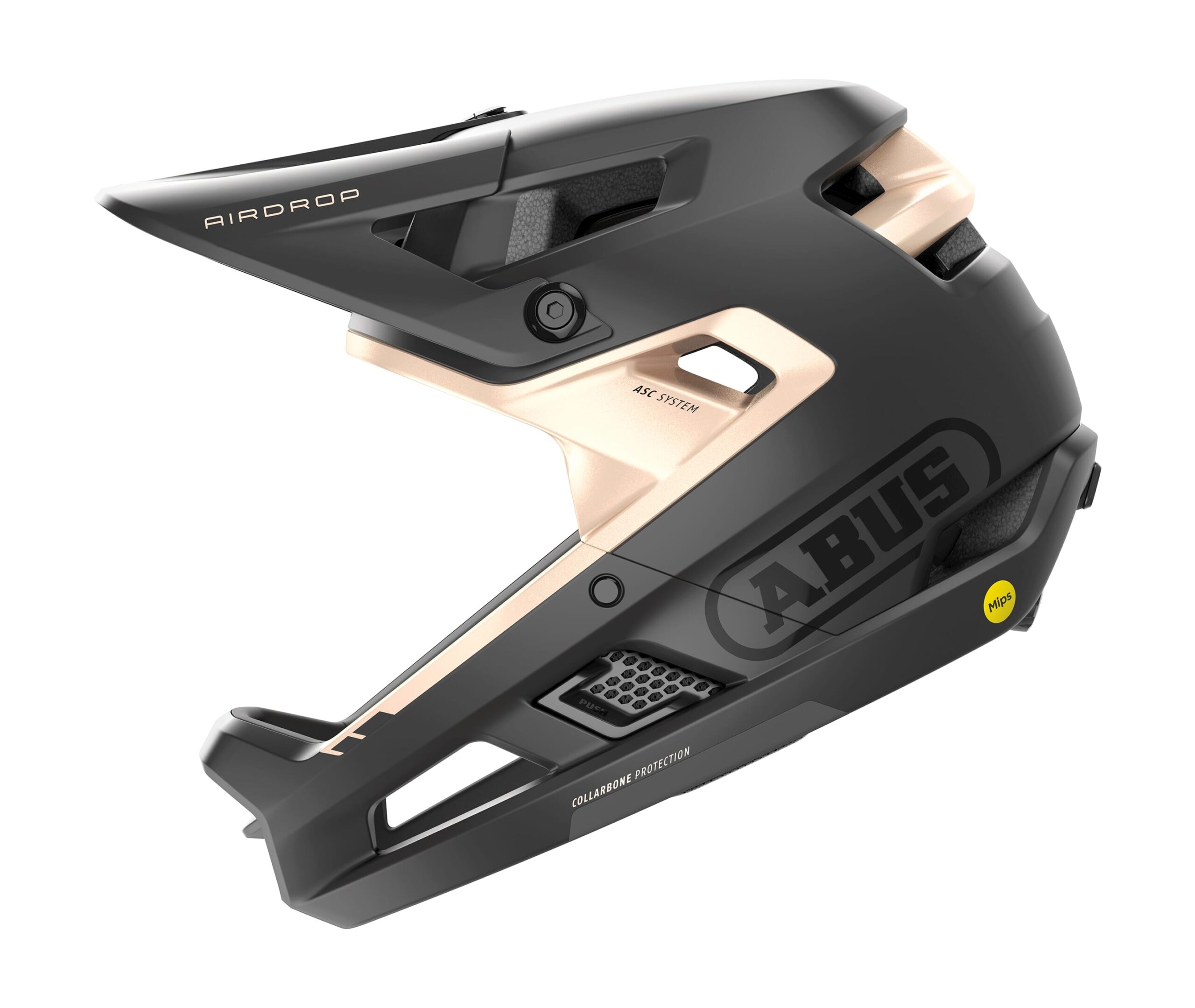 Abus Helmet AirDrop MIPS Black Gold L-XL 58-62cm