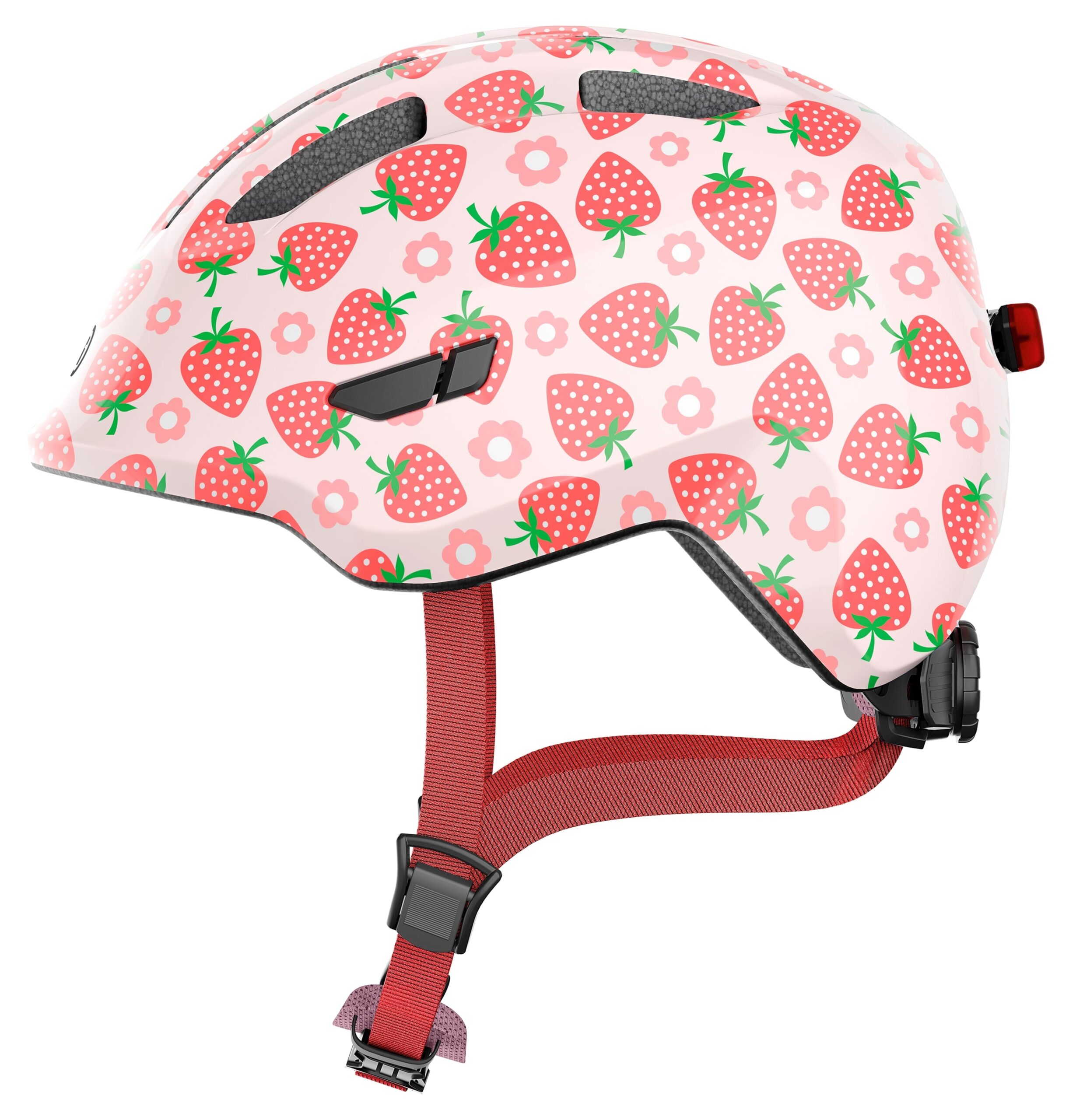 Abus Helmet Smiley 3.0 LED Rose Strawberry M 50-55cm Abus Helmet Smiley 3.0 LED Rose Strawberry M 50-55cm