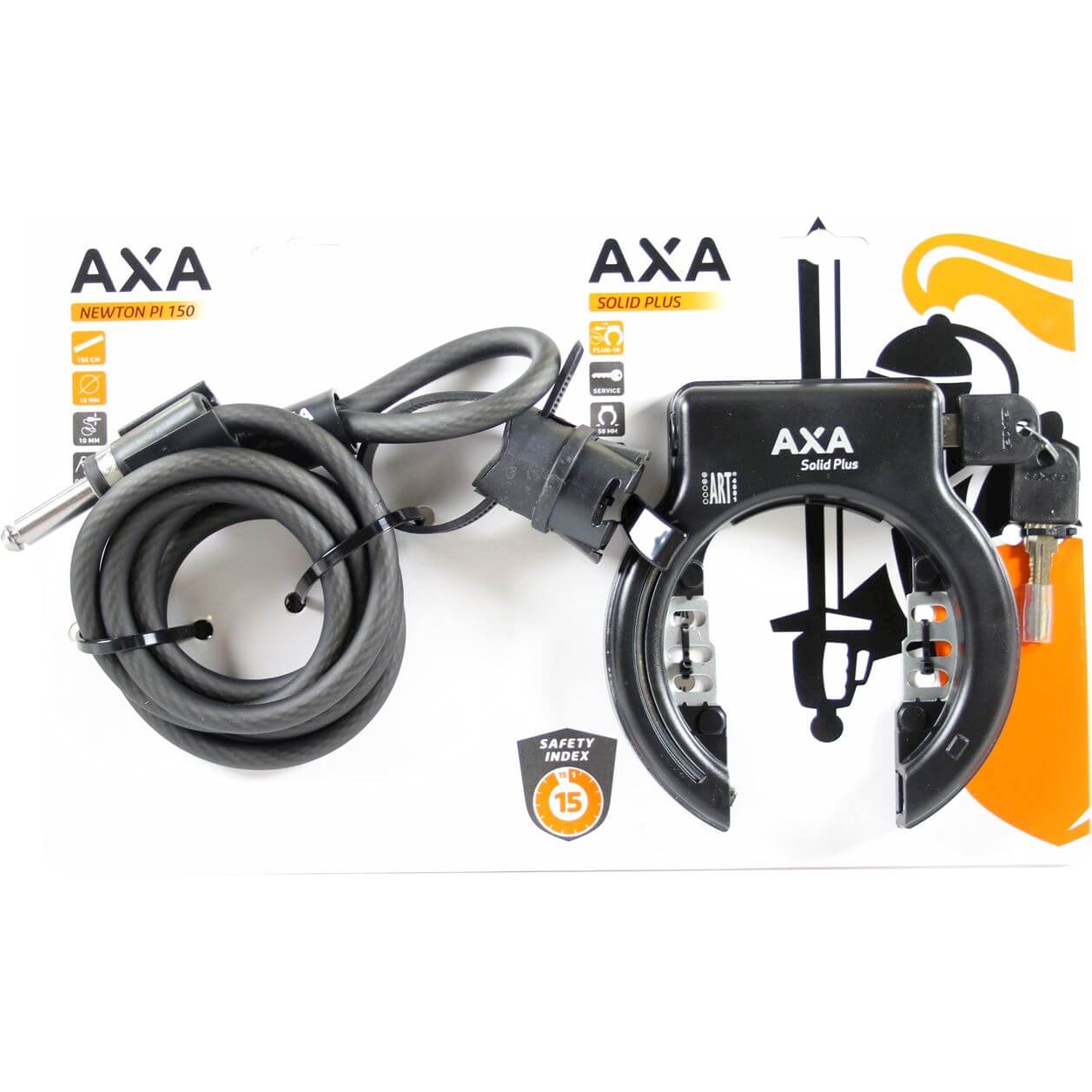 Axa Lock Set Solid Plus + Plug-In PI150 Axa Lock Set Solid Plus + Plug-In PI150