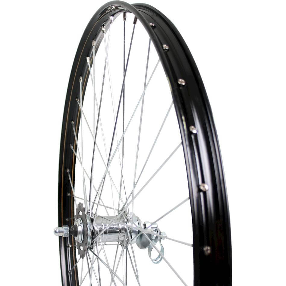 Roland Rear Wheel 28 X 1 1/2 Velosteel RN V38 Black Zinc Spokes
