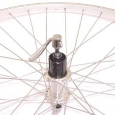 Roland Rear Wheel 28 Dropout Cassette 8v Aluminum AS26 Silver Zinc Spokes