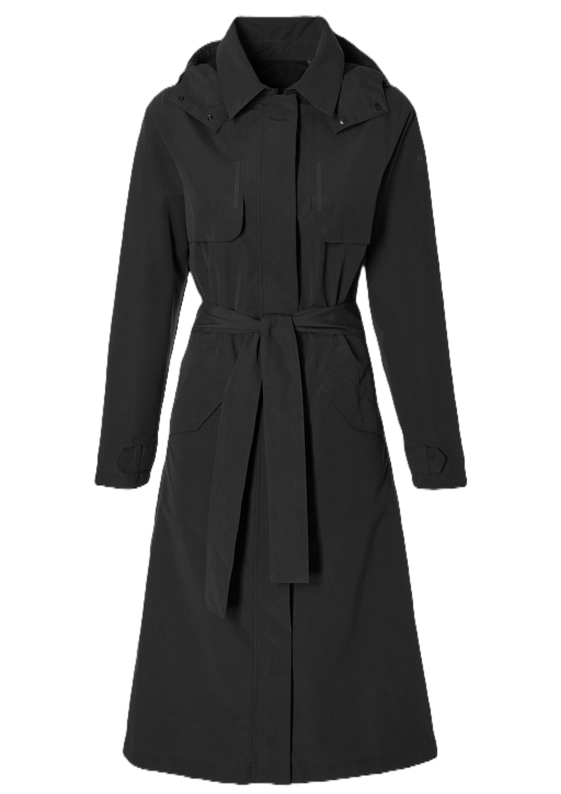 Basil Trenchcoat Mosse Women Jet Black L Basil Trenchcoat Mosse Women Jet Black L