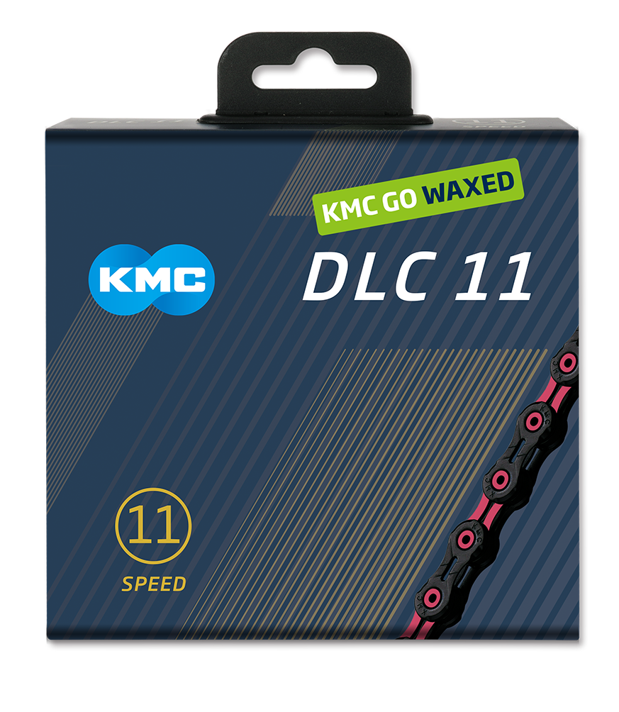 KMC Chain DLC11 Black/Pink 118s Waxed