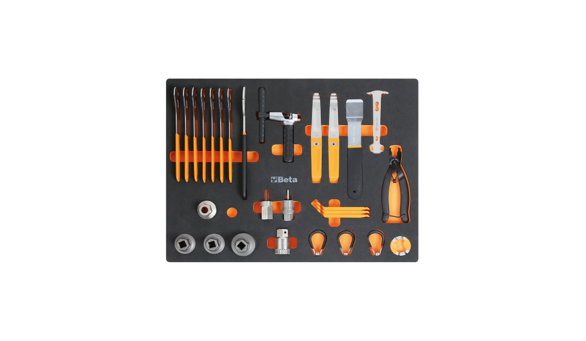 Beta Foam Inlay With 29 Bicycle Repair Tools Beta Foam Inlay With 29 Bicycle Repair Tools
