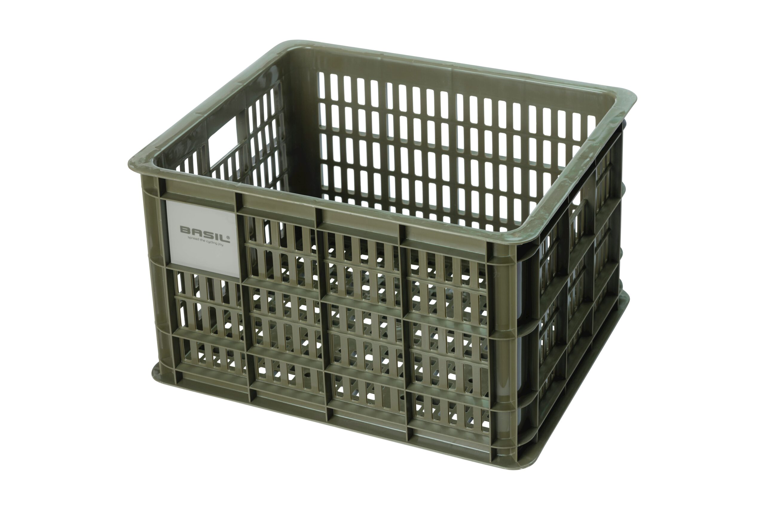 Basil Bike Crate M Moss Green 29.5L Recycled