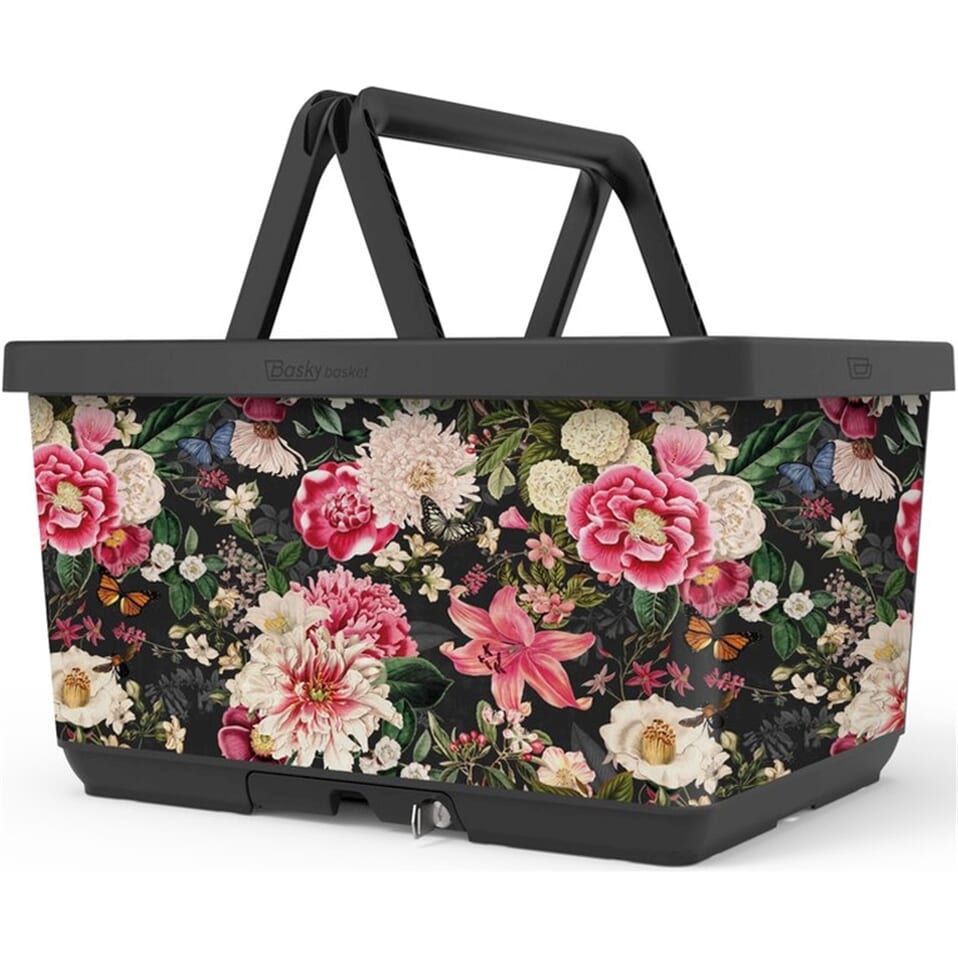 Basky Bike Basket 2.0 Faux Fur Bouquet