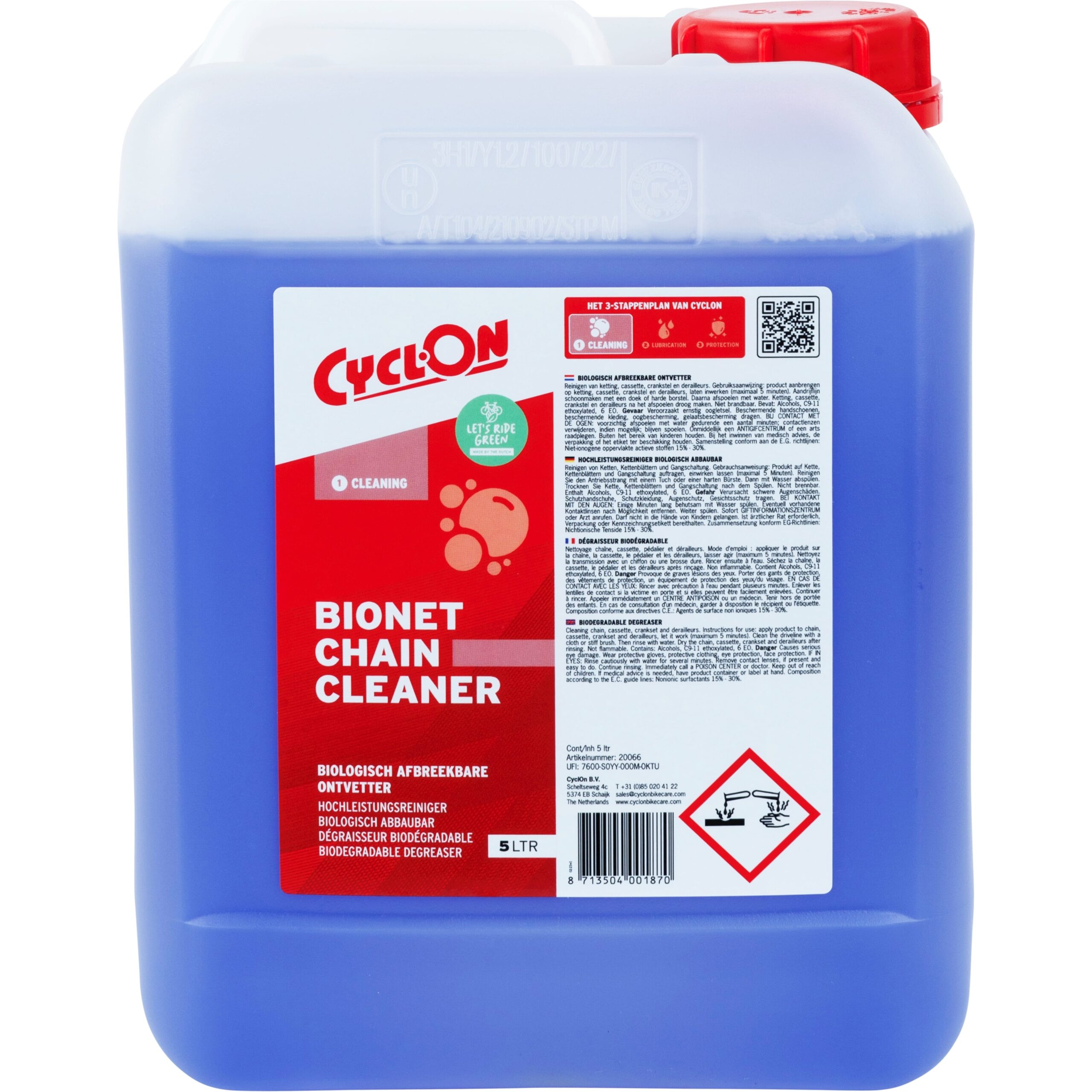 CyclOn Bionet Chain Cleaner Can 5Ltr