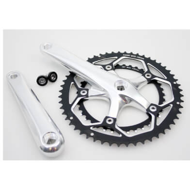 Crankset Race 8/9v 53/39 Aluminum Silver