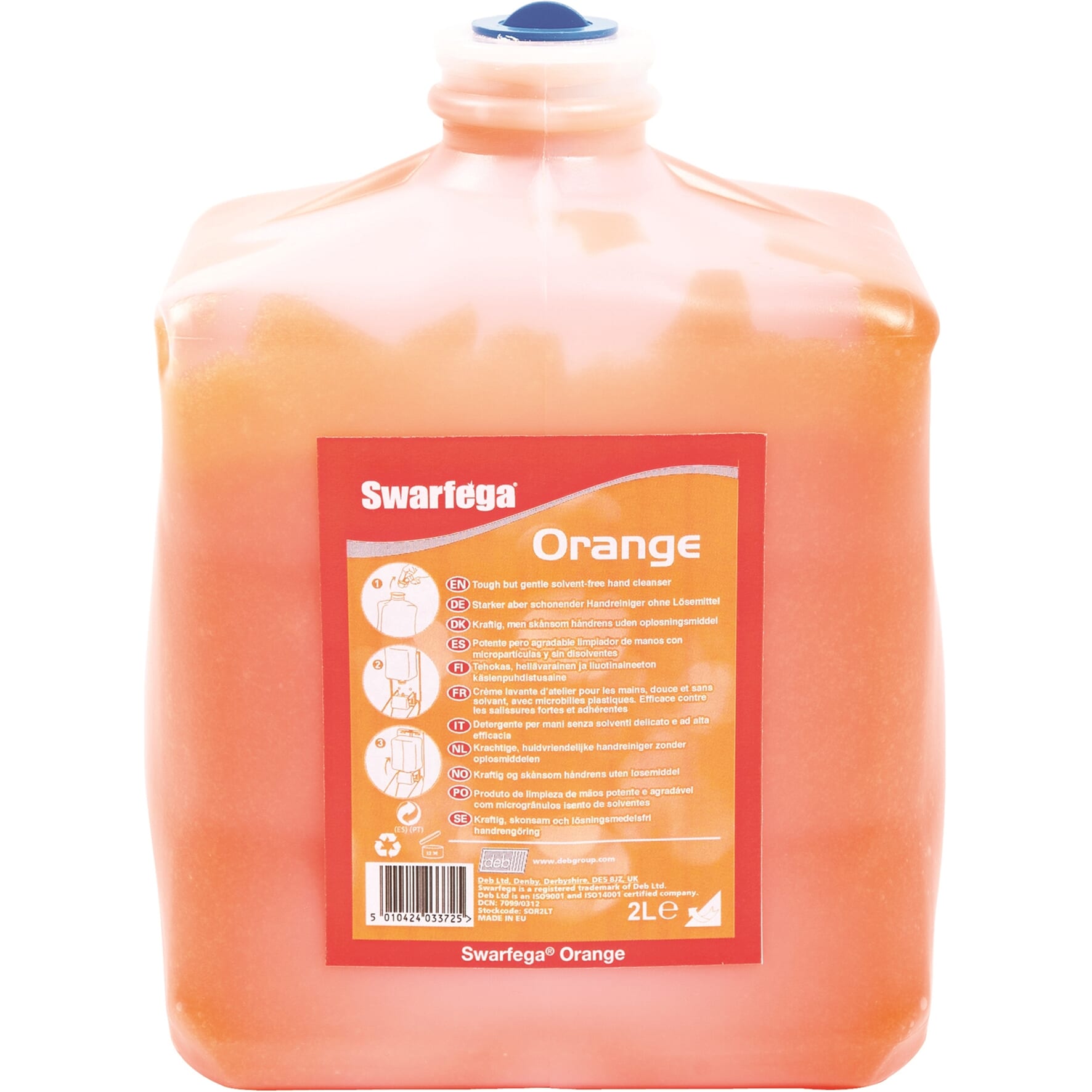 Swarfega Orange Hand Cleaner Soap 2L