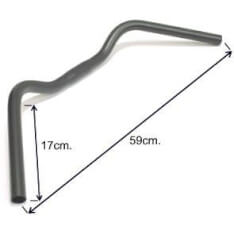 Ergotec Handlebar Bend Trekking 25.4 Steel Black