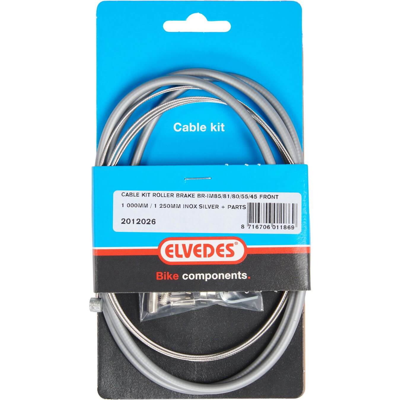 Elvedes Brake Cable for Rollerbrake BR-IM85/81/55/45 Silver