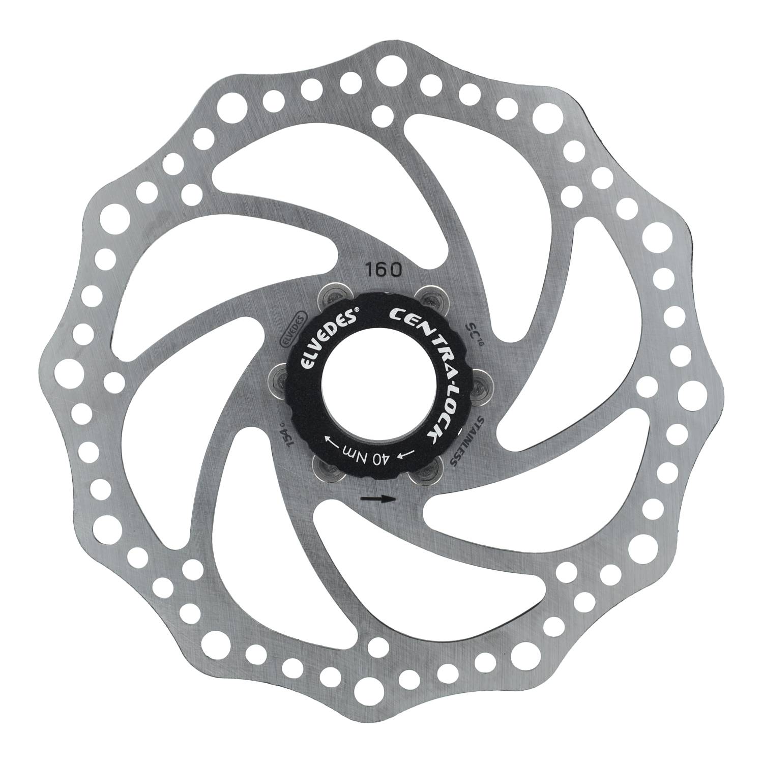 Elvedes Brake Disc 160mm SC Centerlock 1.8mm
