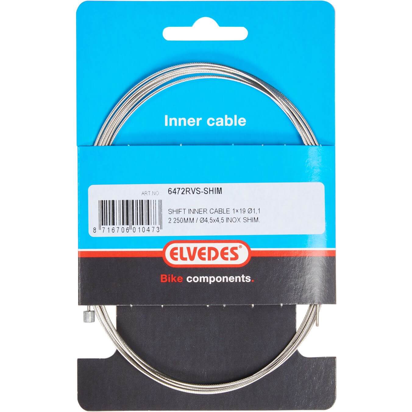 Elvedes Shift Inner Cable Stainless Steel Nipple 4.5x4.5