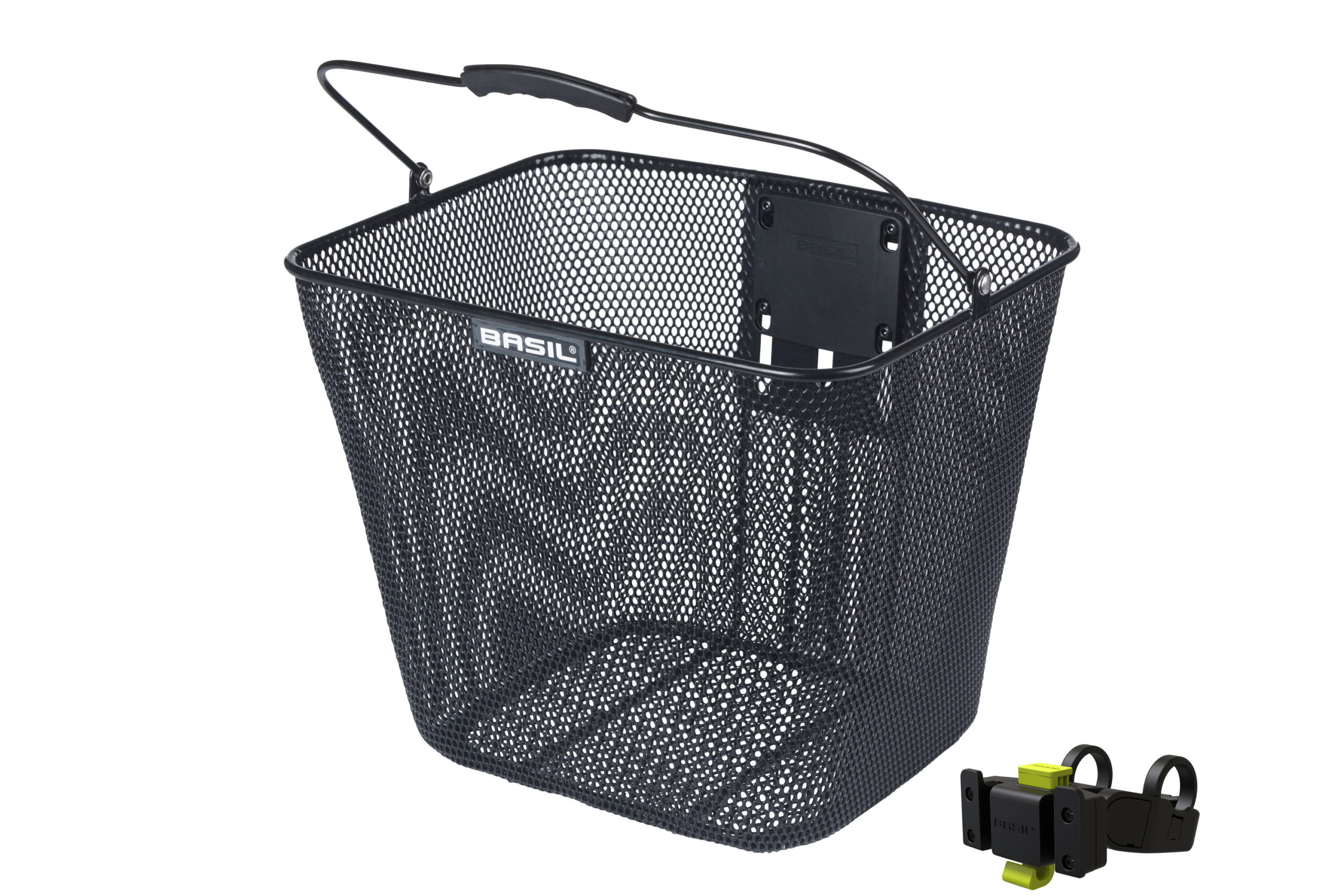 Basil Mand Bilbao KF + Handlebar Holder Black Basil Mand Bilbao KF + Handlebar Holder Black