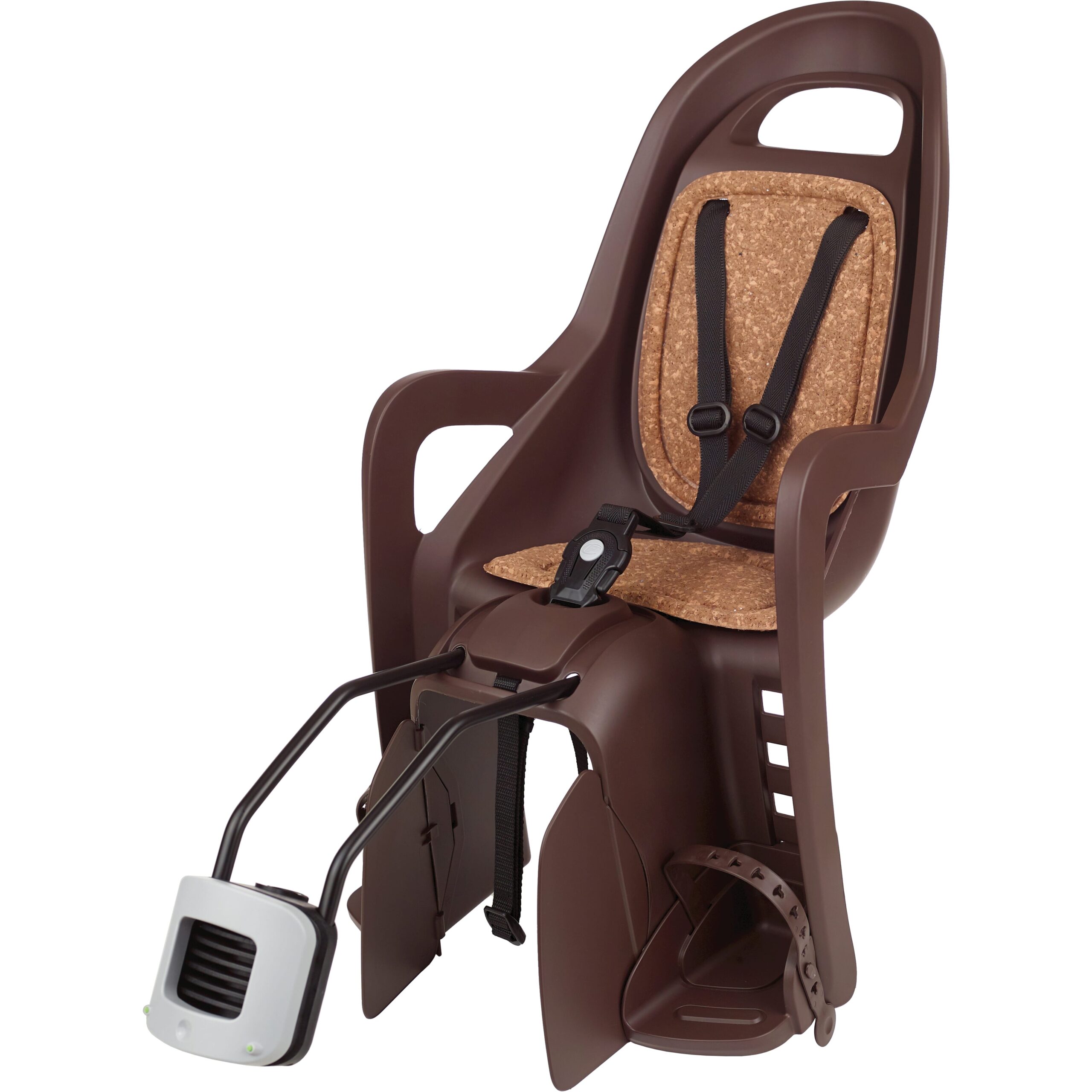 Polisport Rear Seat Groovy Frame Mount Dark Brown Eco