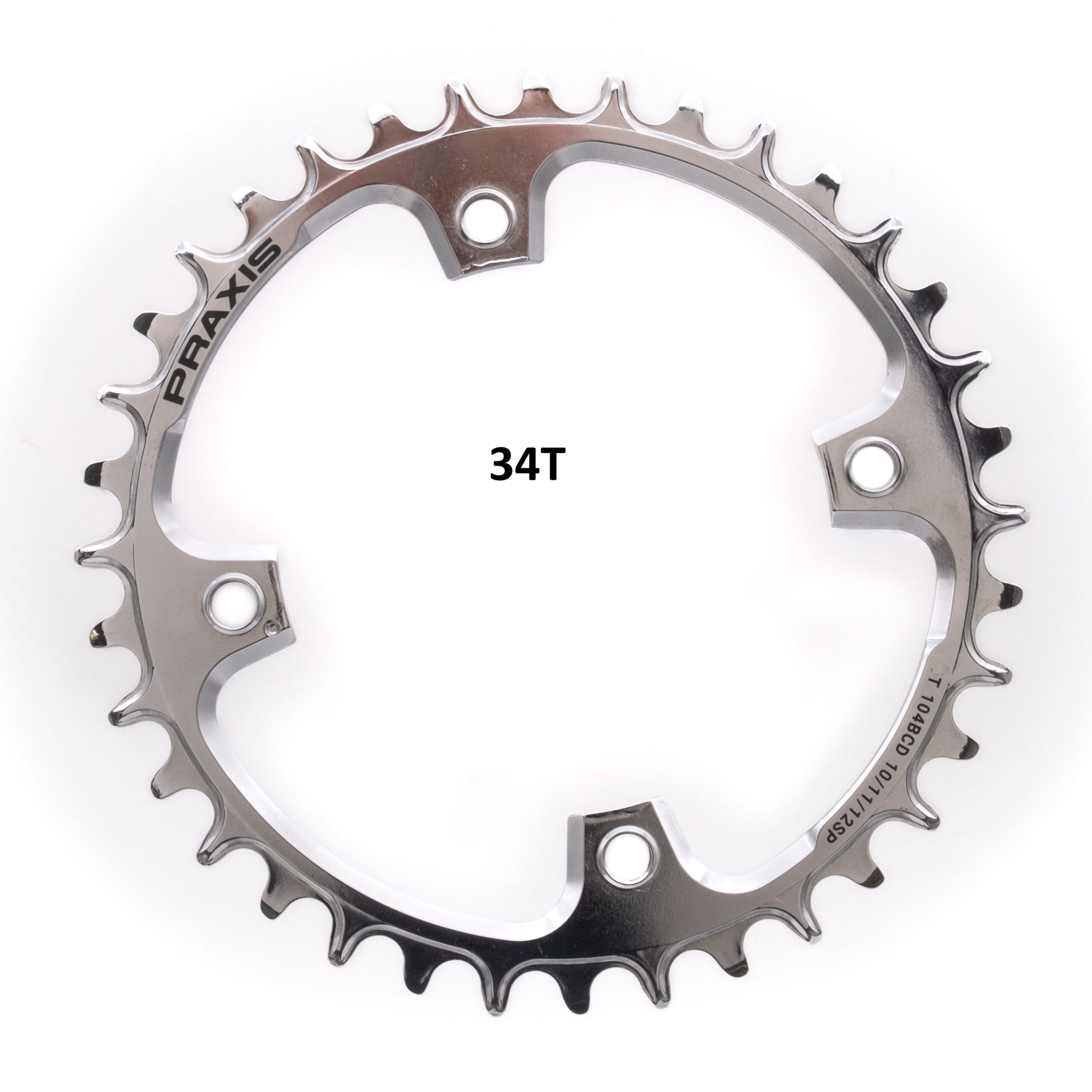 Praxis Chainring 1x E-Ring 104BCD M8 34T PVD 10/11/12sp Praxis Chainring 1x E-Ring 104BCD M8 34T PVD 10/11/12sp