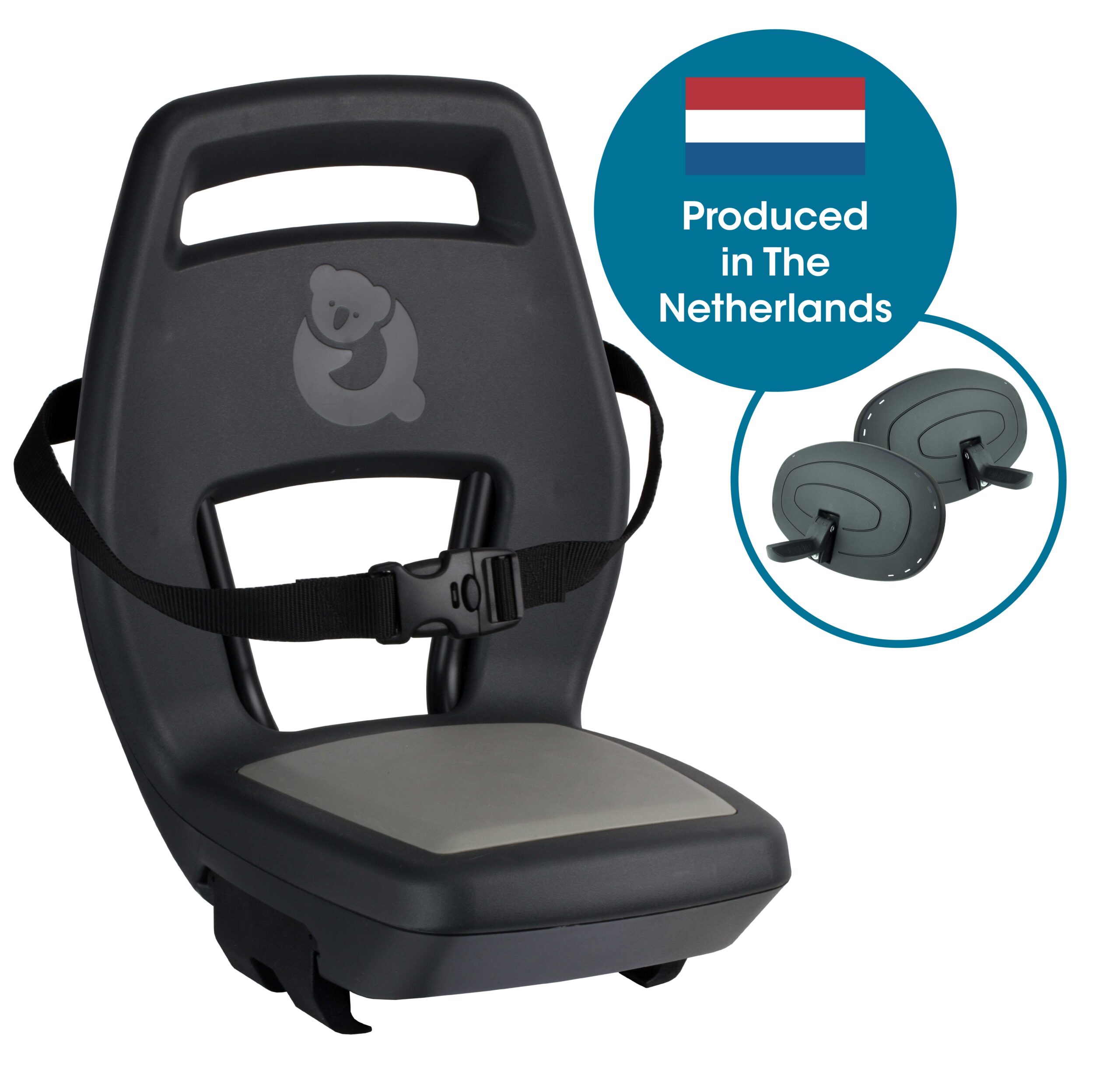 Qibbel Junior Rear Seat 6+ Granite Grey - Anthracite/Grey