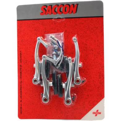 Saccon V-Brake Set Front And Rear Silver Saccon V-Brake Set Front And Rear Silver