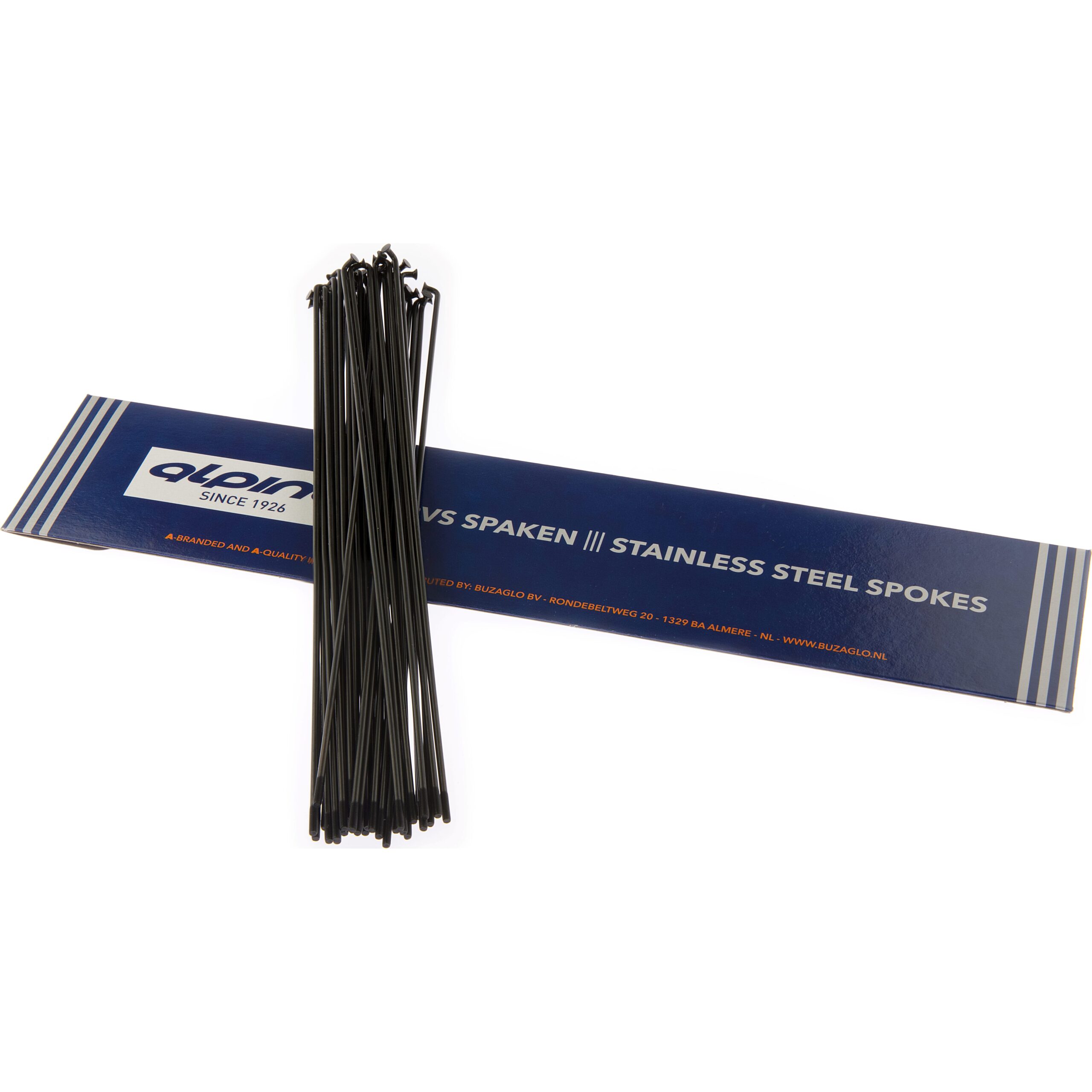 Alp Spoke LDR 13-282mm Stainless Steel Black (36 Pieces) Alp Spoke LDR 13-282mm Stainless Steel Black (36 Pieces)