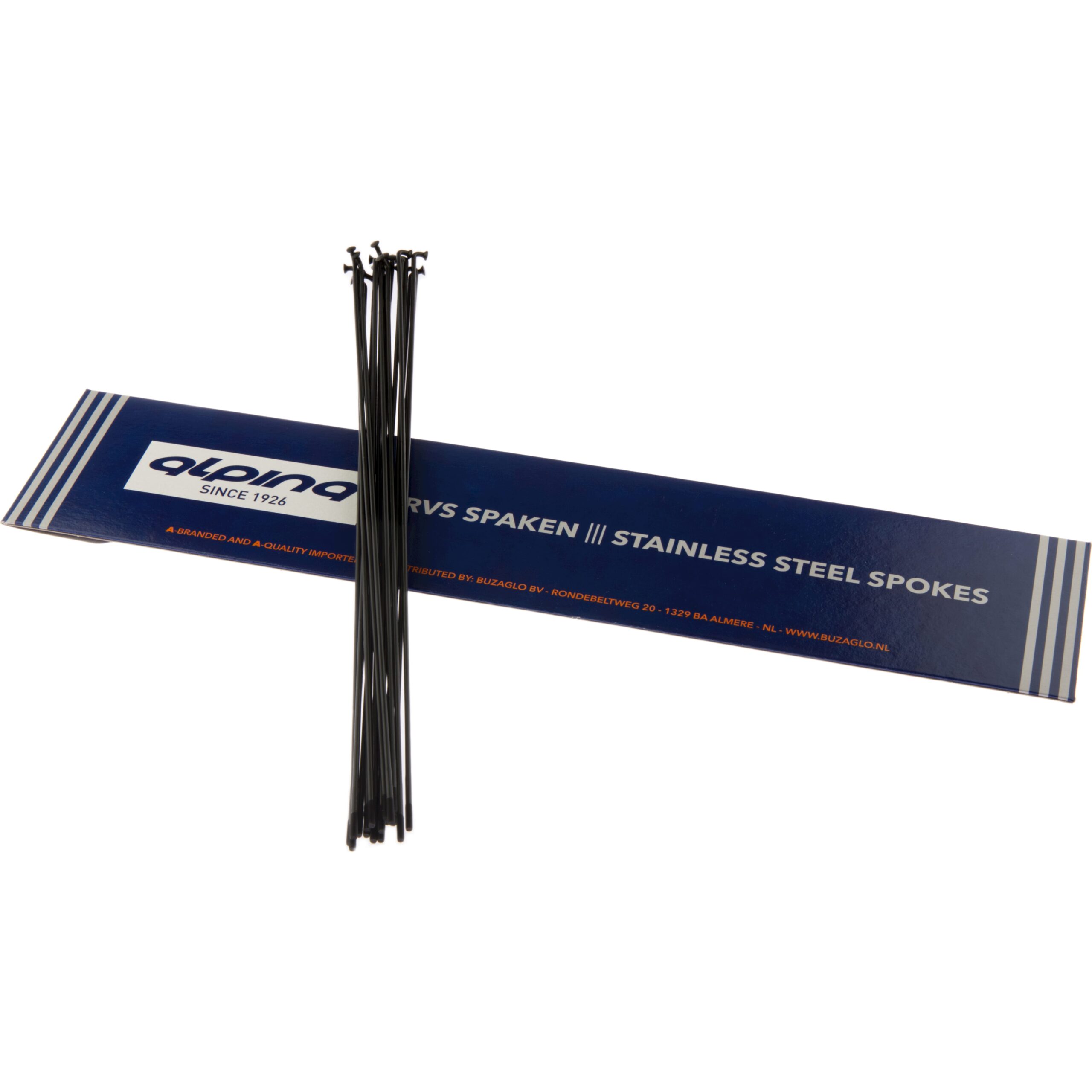 Alp Spoke RC 14-250mm Stainless Steel Black (18 Pieces) Alp Spoke RC 14-250mm Stainless Steel Black (18 Pieces)