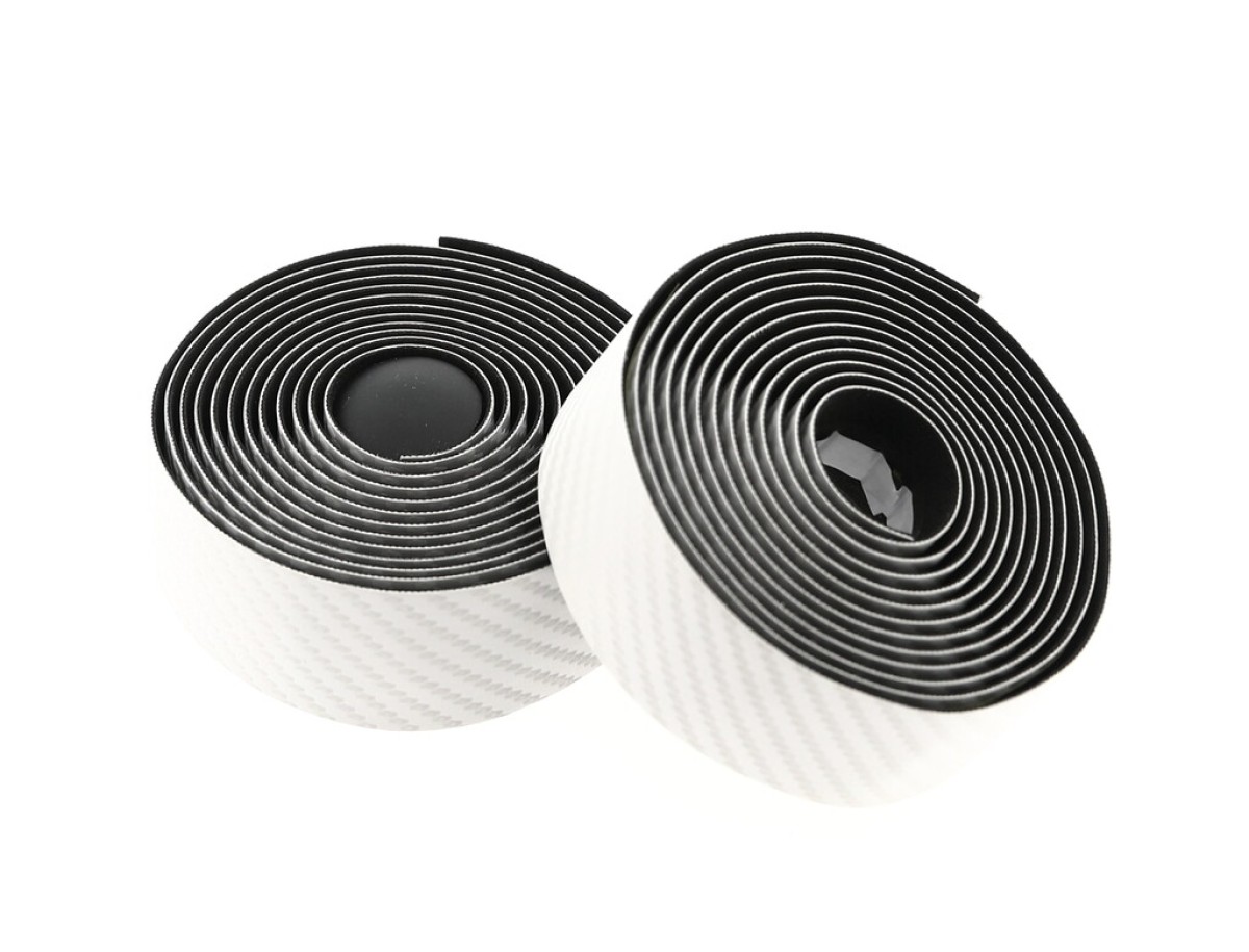Tecora E Handlebar Tape Magnifique Carbon Look White Tecora E Handlebar Tape Magnifique Carbon Look White
