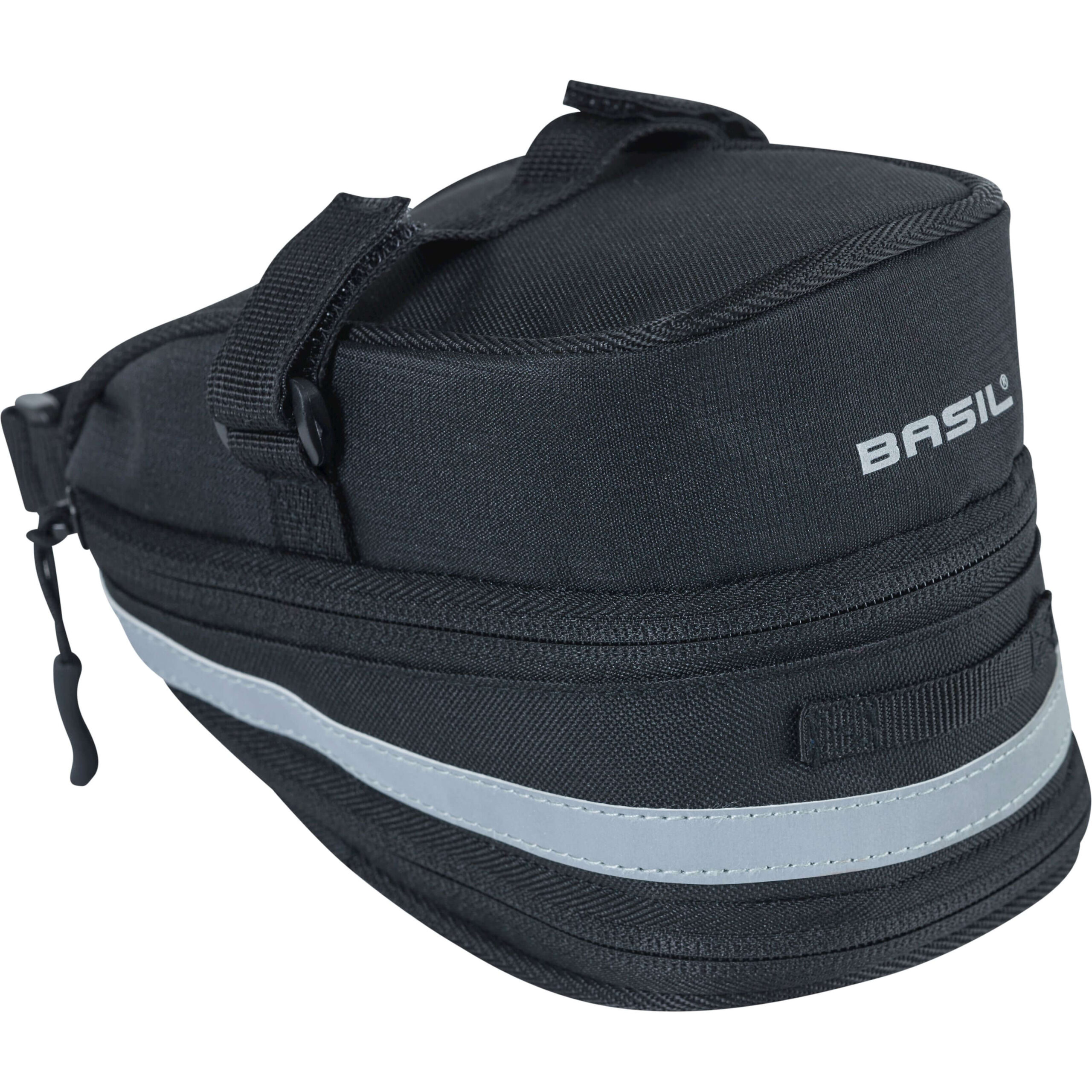 Basil Saddle Bag Mada Black 1L