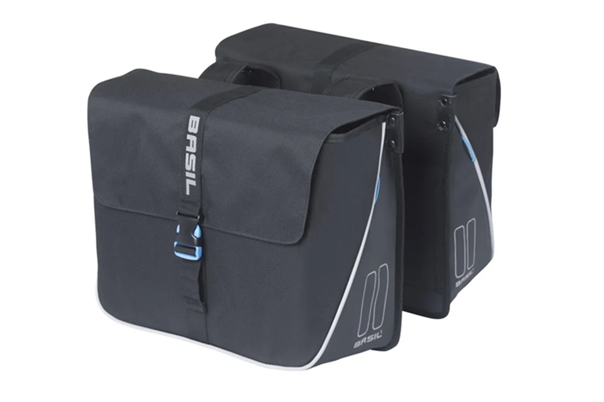 Basil Double Bike Bag Forte Black Black 35L