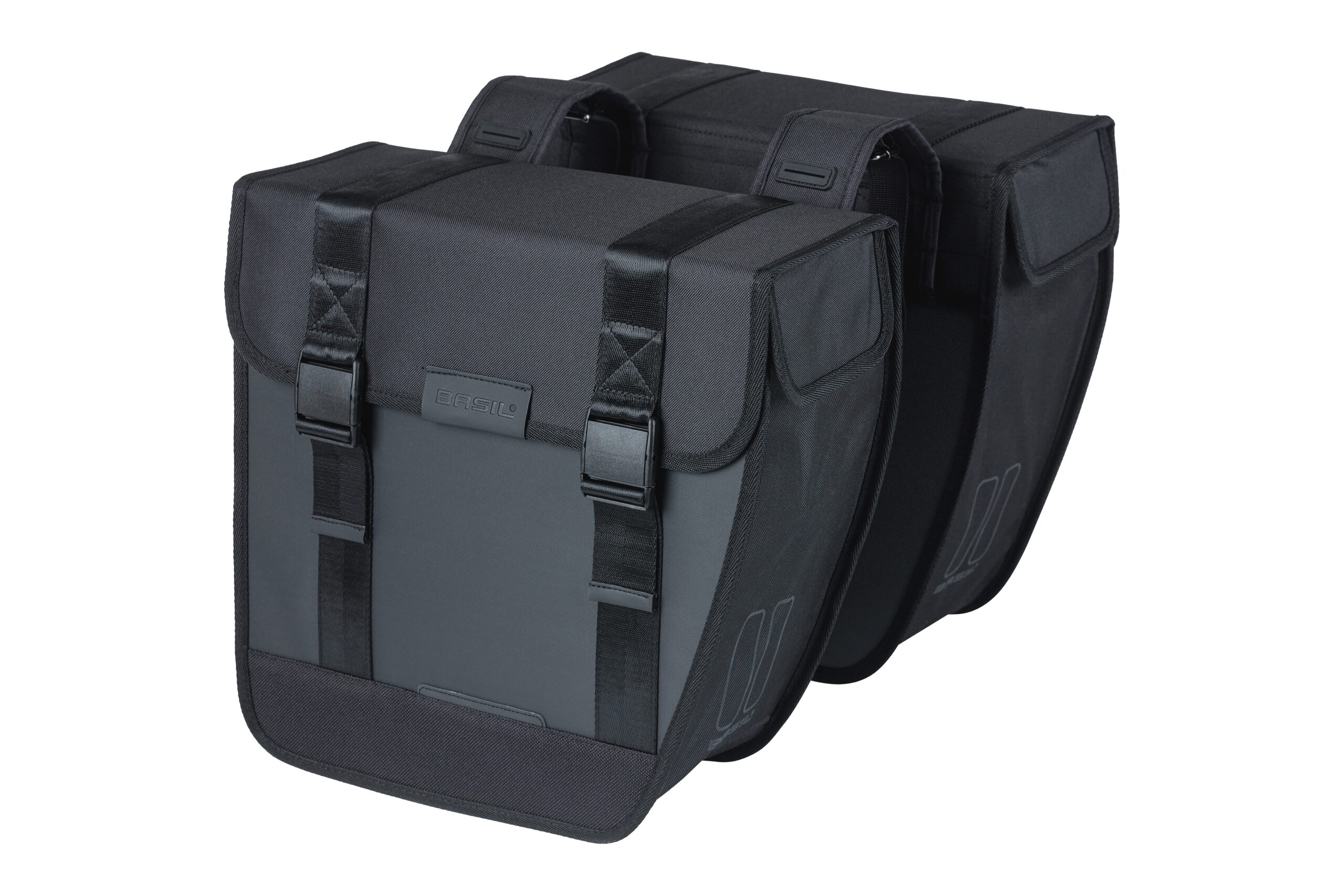 Basil Double Bike Bag Tour Waterproof Black 28L