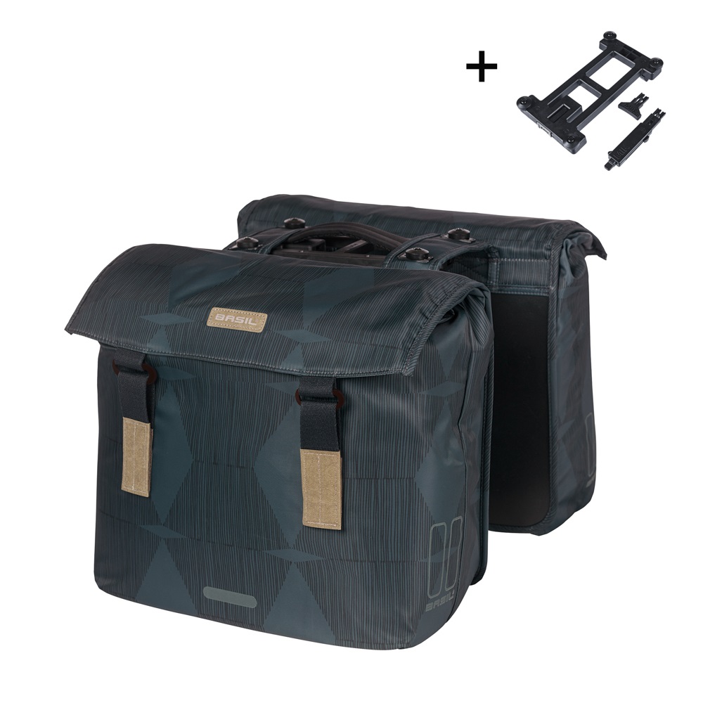 Basil Double Bike Bag Elegance Estate Blue MIK 40-49L Basil Double Bike Bag Elegance Estate Blue MIK 40-49L