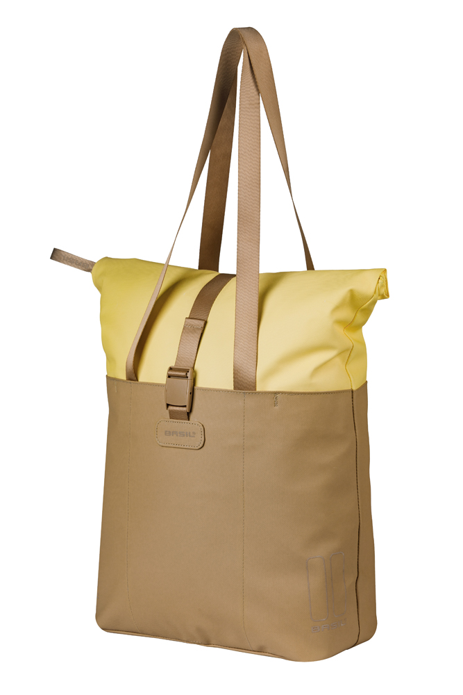 Basil Shoppertas Vive MIK Hooks Sand/Yellow 15-20L Basil Shoppertas Vive MIK Hooks Sand/Yellow 15-20L