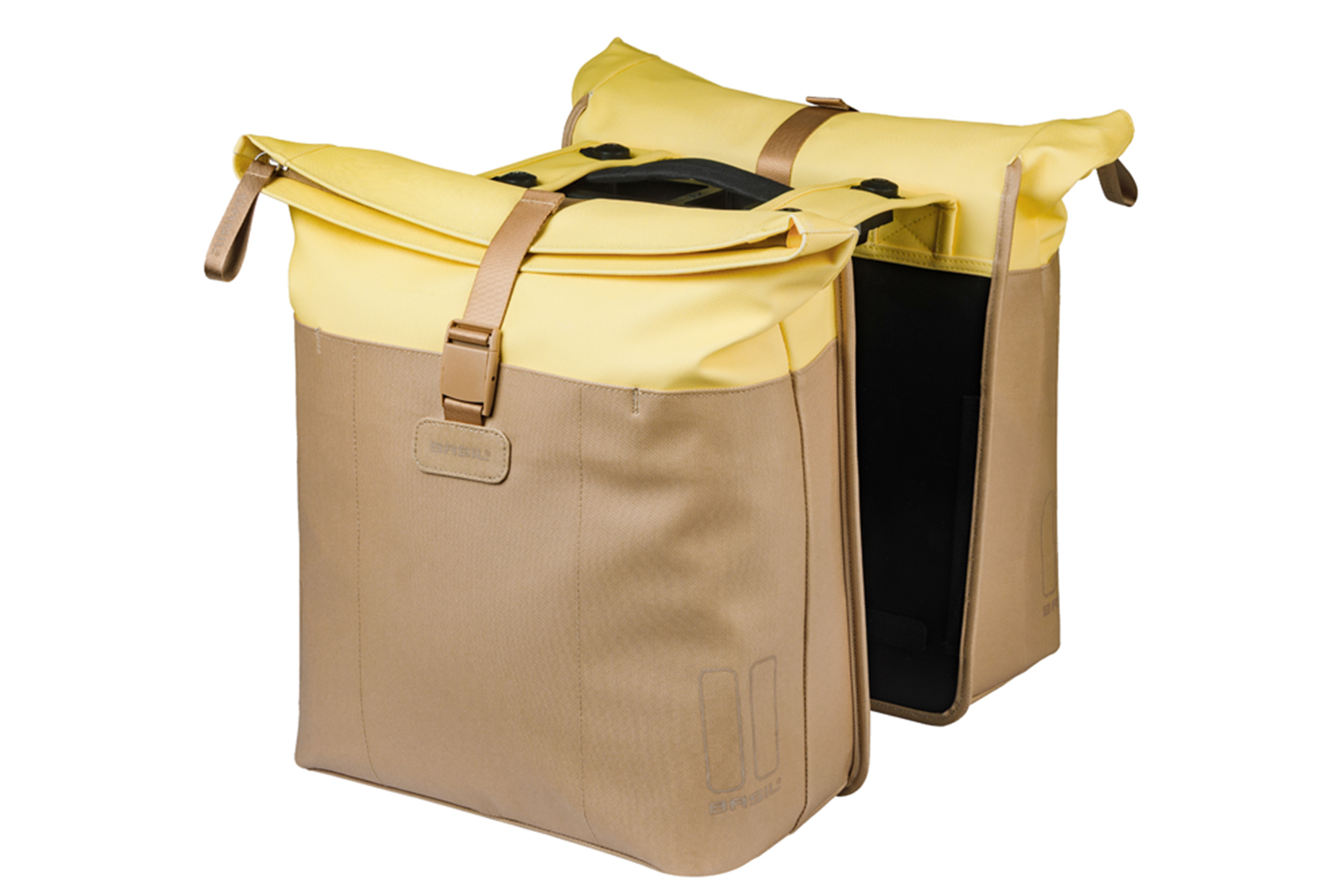 Basil Double Bike Bag Vive Sand Yellow MIK 28-35L Basil Double Bike Bag Vive Sand Yellow MIK 28-35L