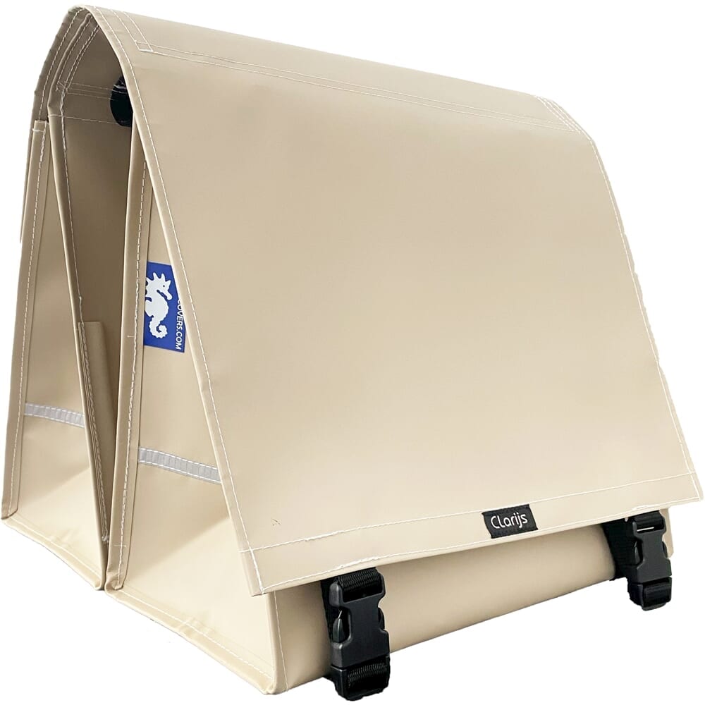 Clarijs Double XL PVC Bike Bag 46L With Cutout Matte Sand