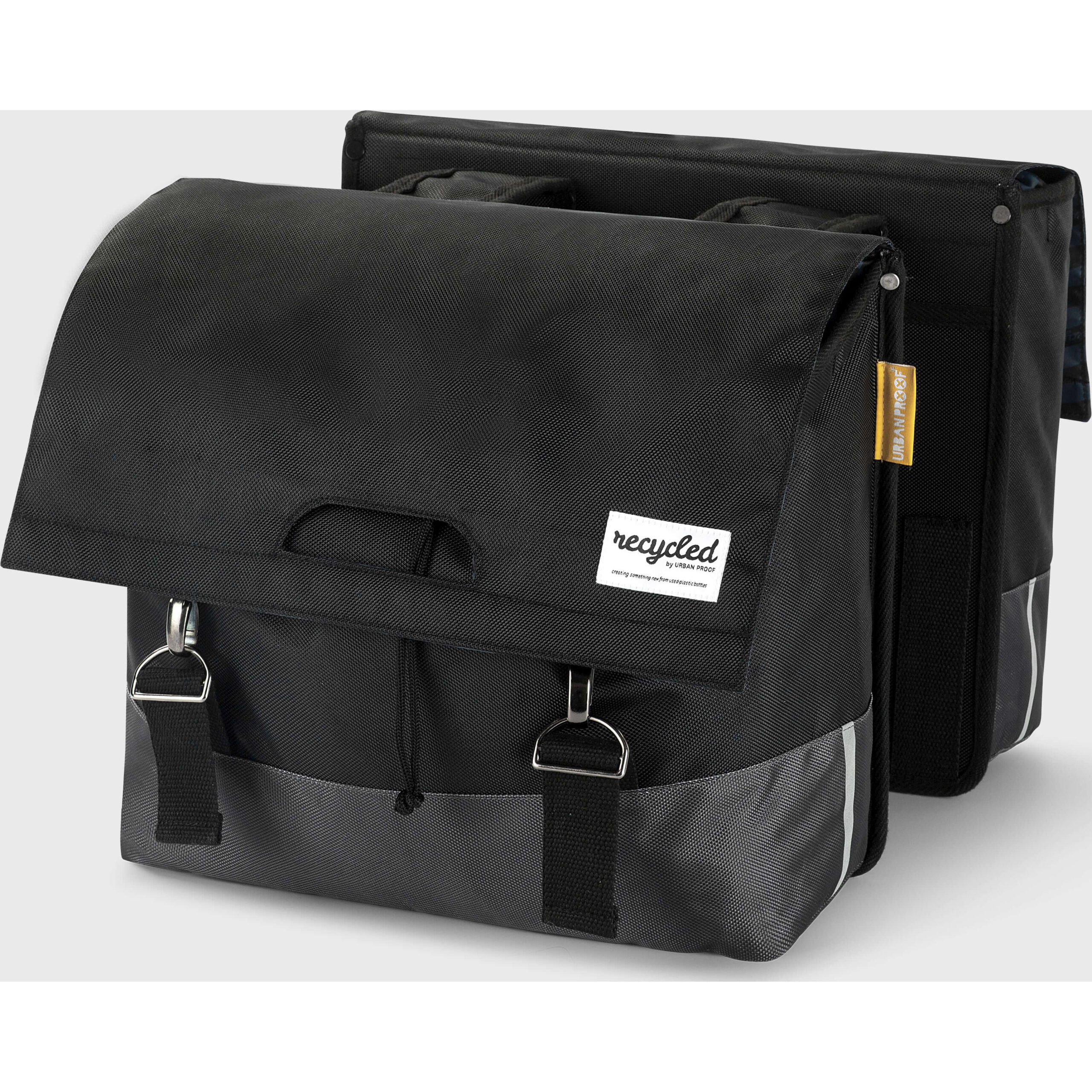 Urban Proof Double Bike Bag 40L Recycled Black Grey