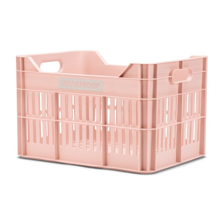 Urban Proof Bike Crate 30L Pastel Pink Recycled 40x30x25cm Urban Proof Bike Crate 30L Pastel Pink Recycled 40x30x25cm