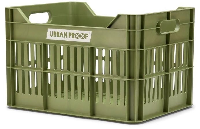 Urban Proof Bike Crate 30L Olive Green Recycled 40x30x25cm Urban Proof Bike Crate 30L Olive Green Recycled 40x30x25cm