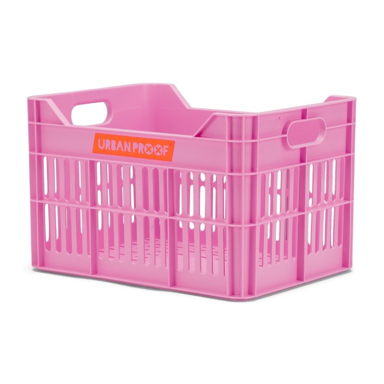Urban Proof Bike Crate 15L Bright Pink Recycled 30x22x19cm Urban Proof Bike Crate 15L Bright Pink Recycled 30x22x19cm