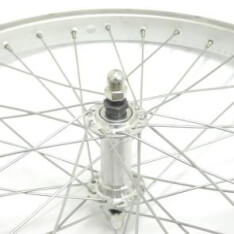 Roland Front Wheel 20 x 1.75 Fixed Aluminum Stand Silver Zinc Spokes