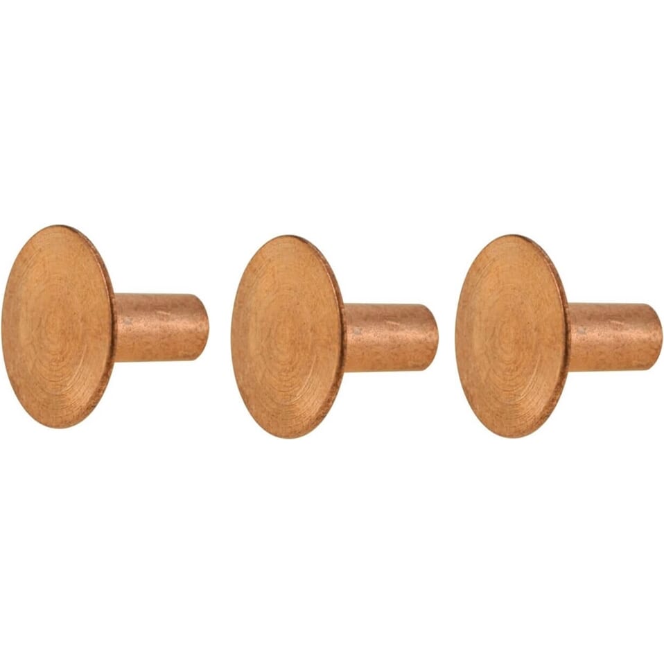 Brooks Copper Rivet Round 13mm (3pcs)