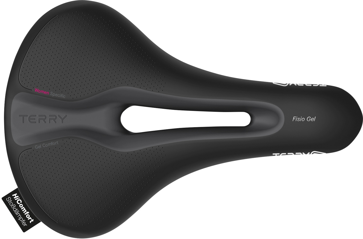 Terry Saddle Fisio Flex Gel Women Black