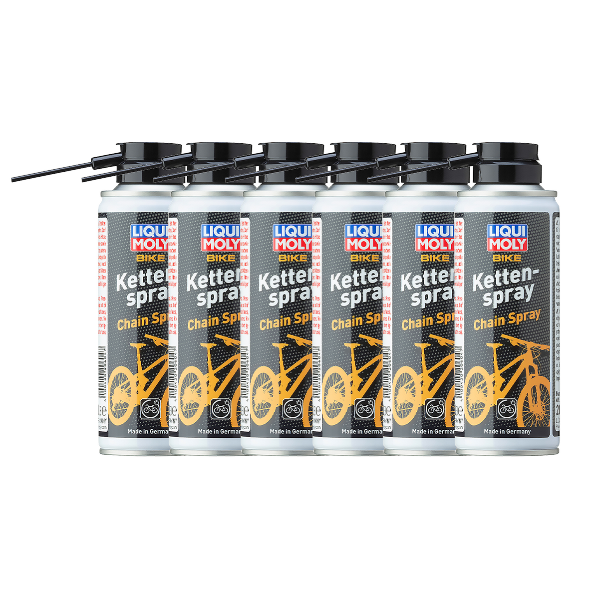 Spray do łańcucha rowerowego, 400 ml, 6 tubek w opakowaniu