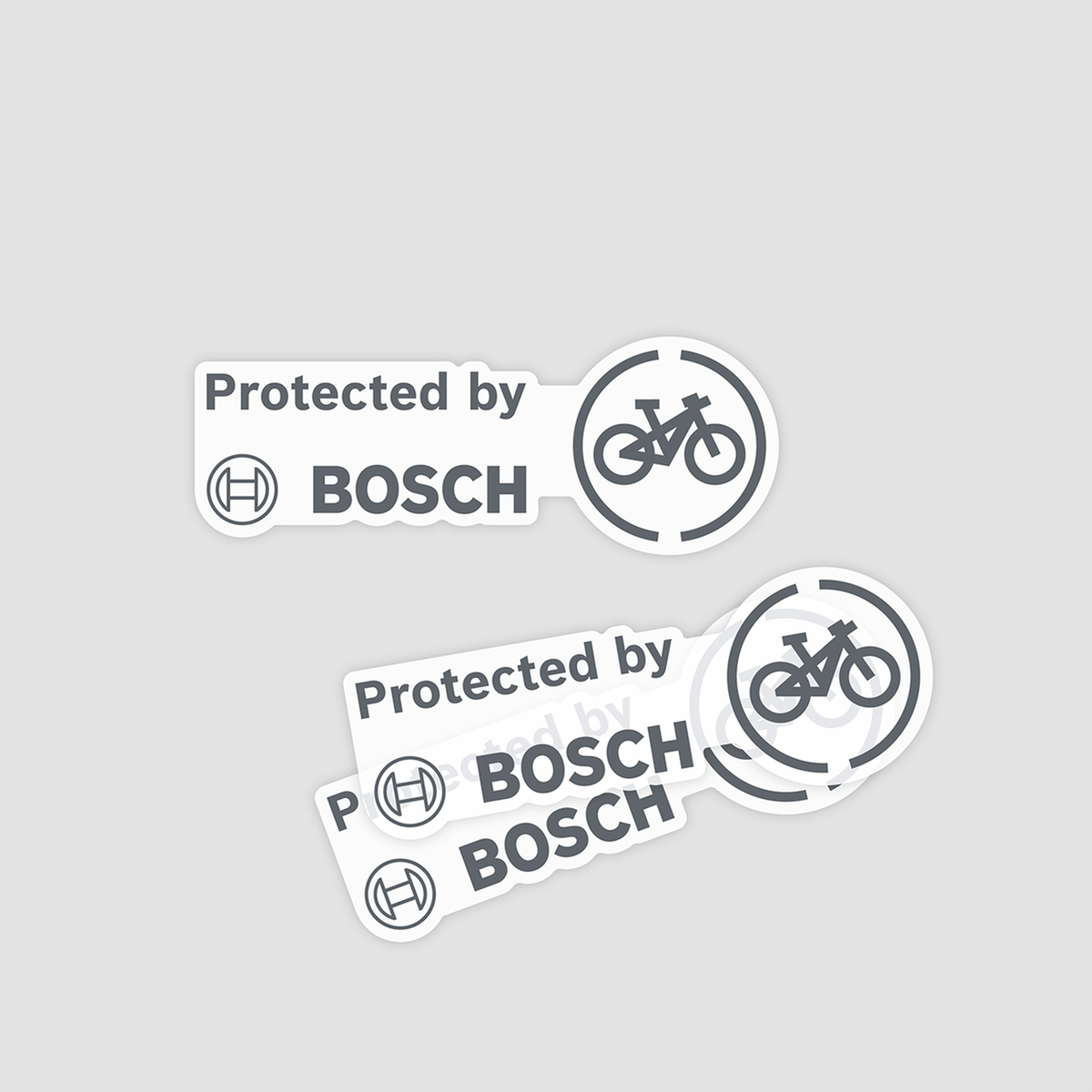 Bosch eBike sticker "protected by Bosch" (set of 10) Bosch eBike sticker "protected by Bosch" (set of 10)