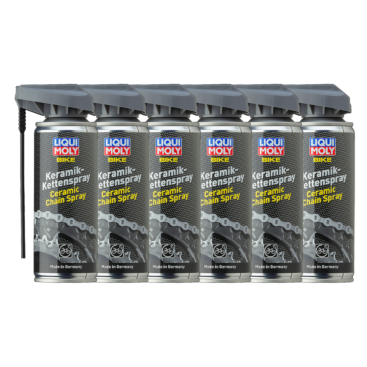 Spray do łańcucha ceramicznego do roweru, 200 ml, 6 tub w opakowaniu