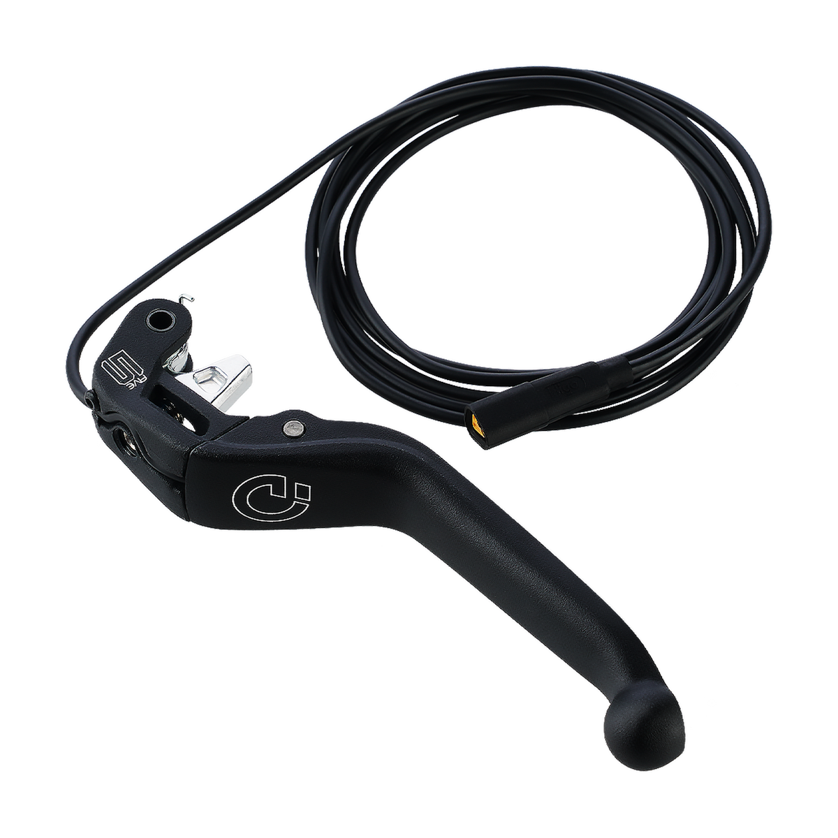 Dźwignia hamulca MT5e złączka HIGO (NO), aluminiowa dźwignia na 3 palce z kulistym zakończeniem, długość kabla 1400 mm